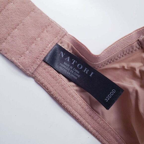 Natori Sun Tan Lace Trim Full Coverage Bra 32DDD - Picture 7 of 8